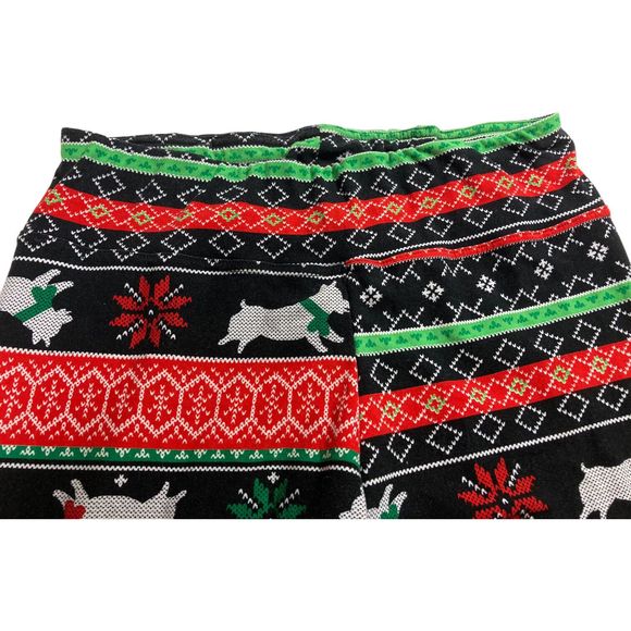 Joyland Pajama Bottoms 2 Pair Snowflake/Dog Stretch Women's Size Large - Picture 3 of 8